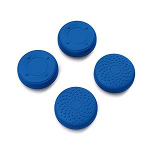PlayVital Thumb Grip Caps for Steam Deck LCD, Silicone Thumbsticks Grips Joystick Caps for Steam Deck OLED - Raised Dots & Studded Design Blue
