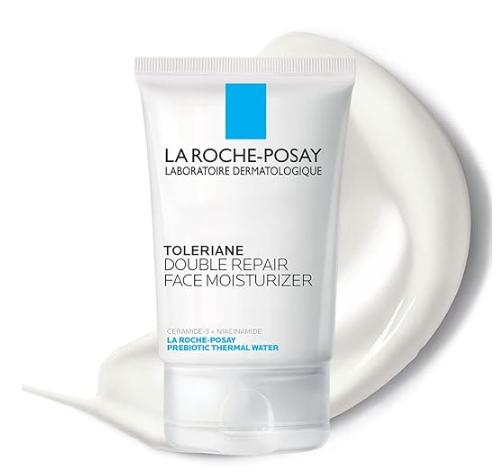 La RochePosay Toleriane Double Repair Face Moisturizer, Daily Moisturizer Face Cream with Ceramide and Niacinamide for All Skin Types, Oil Free, Fragrance Free