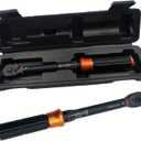 1/4" Drive Torque Wrench, 3.7-18.5ft.lb/5-25n.m Dual Range Scales, 72 Tooth Ratchet, Dual-Direction Adjustable Preset Torque Wrench for Bike Maintenance