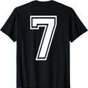 67 Six Seven Meme Matching Halloween Costume (On Back) T-Shirt, Large