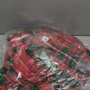 6Pcs Christmas Buffalo Checkered Plaid Party Tablecloth Decorations, Disposable Plastic Red and Green Xmas Rectangle Table Cover Backdrop for Christmas Winter Holiday Party Supplies, 54 x 108 inches