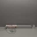 Zebra Blinds for Windows, 72" Hx 24" W Black Roller Light Filtering Control Semi Sheer Windows Shades, Dual Layer Fabric Manual Pull Cord Window Shutter for Home, Bedroom,Office