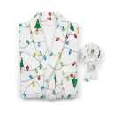 TIKITIDES Women Fleece Fruit Print Robe Cute Robes for Women Spring Summer Lightweight Bathrobe Soft Flannel Gown with Belt L