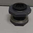 YSIL PVC Bulkhead Fitting 1.5 Inch NPT Female Water Tank Connector with Plugs Pipe Fitting for 2-9/16"(65 mm) Water Tanks, Rain Barrels, Aquariums, Pools 1 Pack