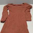 Women Autumn Long Sleeve Skinny Midi Dress Basic Solid Knitted Female Sweater Dress Size M Coffee