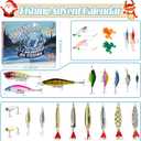 Advent Calendar 2025, 24 Days Christmas Countdown Calendar Fishing Lures Set, Christmas Gifts for Teens, Boys, Adults