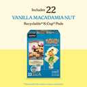 Kauai Coffee K-Cup Pods for Keurig Brewers  Arabica Coffee, 10% Hawaiian  Medium Roast, Vanilla Beans with Toasted Macabamia Nuts  Vanilla Macadamia Nut, 1 Pack of 22 Single Serve K-Cups