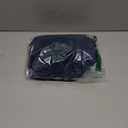 Wenrine Women's Mesh Long Sleeve Square Neck Ruched Party Club Cocktail Bodycon Mini Dress (Large, Navy Blue)