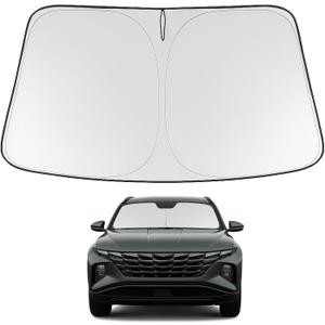 Proadsy Windshield Sun Shade for Hyundai Tucson 2026 2025 2024 2023 2022 Front Window Sunshade Protector Foldable Sun Visor Blocks UV Rays Keep Car Cooler