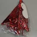 Hanaive Foil Star Piñata with Blindfold and Bat for Birthday Foldable Star Shape Piñata with Stick Festive Fiesta Party Supplies Favors for Mexican Party(Red)