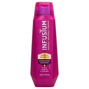Infusium Moisturize and Replenish Shampoo - Infused with Avocado and Olive Oil - Hair Care for Dry Hair - Moisturizing Shampoo for Women - 13.5 oz