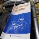 Giraffe Tools Heavy Duty Garden Hose Reel Cart with Wheels - Industrial Outdoor Hose Storage Reel, Pre-Installed Guide for 250-Feet of 5/8" Hose Capacity