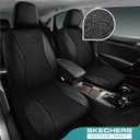 Skechers Car Seat Covers,Leather Seat Covers with GOGA Mat Technology,Waterproof Car Seat Covers Full Sets,Airbag Compatible,Comfort Universal Fit for Most Cars,Vans,Trucks,SUVs,Black