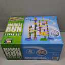 Marble Genius Marble Run - 150 Complete Pieces Maze Track Easter Toys for Adults, Teens, Toddlers & Kids Aged 4-8 Years Old, (85 Translucent Marbulous Pieces + 65 Glass-Marble Set), Super Set