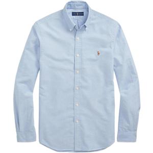 Polo Ralph Lauren Men's Long Sleeve Slim Fit Oxford Button Down Shirt, Size L