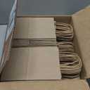 GSSUSA 100 Pack Paper Gift Bags 5.25x3.75x8 Inch Small Brown Paper Bags with Handles Bulk, Brown Kraft Bag for Small Business, Sturdy Grocery Retail Shopping Birthday Party Favor Craft Bag Made in USA