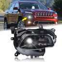 Right Passenger Side Xenon HID Model Headlight Accessories Compatible for 2014-2018 Jeep Cherokee With Bulbs RH Head lamp Assembly 68102848AF CH2503250