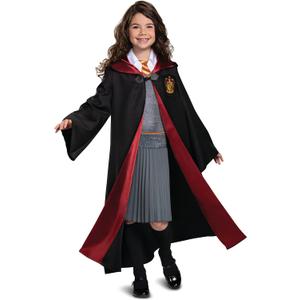 Disguise girls Hermione Granger Girls Costume, Deluxe Official Harry Potter Wizarding World Costume (Medium 7-8, Black & Red)