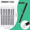 TrelaCo 96 Pcs Hearing Aid Ear Wax Guard Filter Cerumen Stop Cleaning Tool Accessories Hearing Aid Cleaning Kit with Carry Case Compatible with Phonak, Widex, Resound Wax Traps, 12 Packs