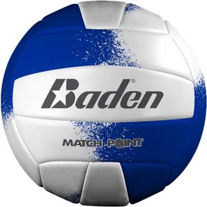 Baden | Match Point | Cushioned Synthetic Leather | Outdoor Recreation Backyard Volleyball + College Camp Ball | Official Size 5