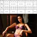 2 x Lingerie Sets for women Mesh sexy bra and panty sets with Underwire 2 Piece Strappy Embroidered Floral Lace (Red)