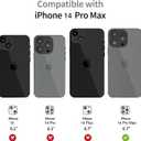 Halloween Phone Case for iPhone 14 Pro Max, Clear Cute Ghosts Pattern Cover, Anti-Yellowing Soft TPU, Slim Shockproof Phone Case for Girls Women Girly, Ghosts/White