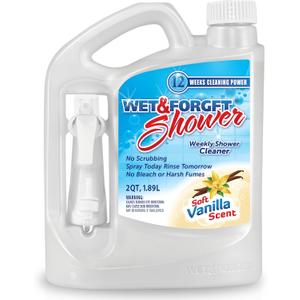 Wet & Forget Shower Cleaner Weekly Application Requires No Scrubbing, Bleach-Free Formula, 64 Ounce (Pack of 1)