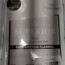 Superior Premium Cotton Flannel Pillowcases, All Season 100% Brushed Cotton Flannel Bedding, Pillowcase Set of 2 , King, Paisley Light Blue