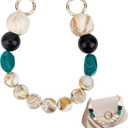 CHGCRAFT 12.99Inches 1Pc Resin Purse Chain Handles Acrylic Resin Bag Strap Chain Accessories for Replacement Detachable Purse Handbag Clutches Handles Antique White