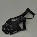 BARKLESS Dog Muzzle, Basket Muzzle for Biting, Chewing and Scavenging, Humane Cage Mouth Cover, Perfect for Grooming and Training Medium Aggressive Reactive Dogs (M, Black)