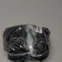 Milumia Women's Lace Ruffle Layer Sheer Mini Dress Deep V Neck Long Sleeve Short Dresses (Large, Black)