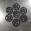 FitVibs Cast Iron Olympic Plate Weights 2.5 lbs, Set of 7