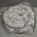 Dingion Christmas Ball Garland 6 ft White Glitter Ball Ornaments Christmas Tree Garland Shatterproof Ornament Bulb for Xmas Tree Fireplace Mantel Staircase Indoor Outdoor Holiday Party Decorations