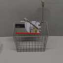 Spectrum Hanging Baskets for Organizing (Medium, Bronze) - Grid Over the Cabinet Wire Basket for Kitchen or Bathroom - Door Hanging Storage Organizer for Cleaning Supplies, Washcloths, & Hand Towels