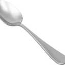 Amazon Basics Stainless Steel Dishwasher Safe Dinner Spoons with Round Edge, Large Tablespoons, 7.9 inches, Pack of 12, Silver