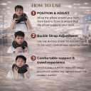 Neck Pillow Airplane 2025 Updated, 100% Memory Foam Travel Pillow for Sleeping, 360 Ergonomic Neck Support, Pain Relief for Long Flights, Portable Travel Accessory for Plane & Car (Dark Gray)