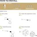 LiaMeE Coat Hooks Wall Mount for Hanging, Heavy Duty Towel Hooks for Bathrooms, Decorative Wall Hooks for Living Room, Bedroom, Entryway (Black, 4Pcs)