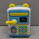 Upgraded Piggy Bank, Face ID Password Unlocking Electronic Kids Bank ATM Security Unlocking Cash Coin Bank Toys Gifts for Kids, Coin Bank for 3 4 5 6 7 8 9 10 11 12 Year Old Boys Girls Blue