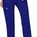 Cherokee Women Scrubs Pant Workwear Revolution Mid Rise Moderate Flare Drawstring WW120, Small Tall