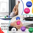 Shappy 72 Pcs Inspirational Stress Relief Balls Motivational Stress Ball Encouraging PU Bulk Balls for Adults Small Therapy Fidget Relief Toys for Valentines Gifts (Colorful)