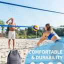 sportsnew Swim Bag Mesh Beach Drawstring Backpack with Wet Pocket, Drawstring Bag for Swimming, Gym, Pool, Workout Gear, Beach Volleyball Backpack for Women Men (Grey)