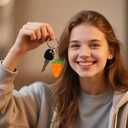 24 Pcs Easter Mini Push Pop Bubble Fidget Toy, Keychain Bubble Pop Desk Toy, Fidget Keychain Relieve Anxiety Stress Pop Fidget Toy