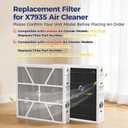 2 Pack X7935 20x20x5 MERV 16 Air Filter Compatible with Lennox X7935 Healthy Climate Carbon Clean HCC14-23 Air Cleaner, MERV 16 Furnace Filter for HVAC System,for Honeywell Models FC100A101&FC200E1011