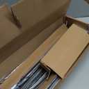 Extra Long Curtain Rods for Windows 32 to 170 Inch, 1 Inch Black Heavy Duty Curtain Rods for Patio, Farmhouse, Bedroom, Living Room, Adjustable Metal Drapery Rod (A1,Black,32"-170")