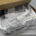 Goovilla 3 Tier Rolling Utility Cart Organizer with Removable Drawer, Stable and Sturdy White Rolling Storage Carts with 2 Lockable Wheels for Bathroom, Kitchen, Snack, Craft, Makeup, Baby Essentials