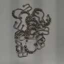 Titanker Shower Curtain Hooks Rings, Rust Resistant Metal Double Glide Shower Hooks Rings for Bathroom Shower Rods Curtains, Set of 12 Hooks - Nickel