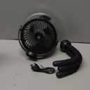 Misting Stroller Fan, 6000mAh Battery Operated Portable Fan with Light & 360° Pivoting, Personal Fans with Flexible Tripod for Baby, Office, Travel,Treadmill,Outdoors