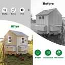 18" x 23" Shed Windows 2 Pack, Small Sliding Window with Tempered Glass & Metal Mesh Screen, Flush Mount Windows for Shed Chicken Coop Barn Household Garage Basement Cabin Playhouse