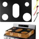 2 x Stove Top Protector for Samsung 30 5-Burner Gas Range, Compatible with Models NX60A6111, NX60A6311, NX60A6611, NX60A6751 - Reusable, Non-Stick Teflon Coating & Easy Clean Splatter Guard