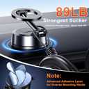 Qifutan for MagSafe Dash Mounted Holders Phone Holders for Your Car Phone Mount for Car Windshield Dashboard Universal Desk Mounts Hands Free Automobile Cell Phone Holder Fit for iPhone Smartphone
